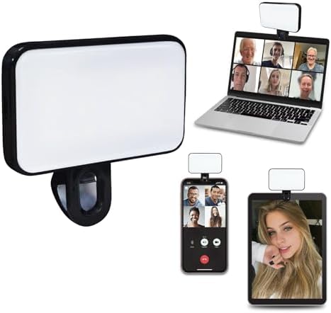 LED Selfie Light, EXCEFORE LED Selfie Light with Front & Back Pho...