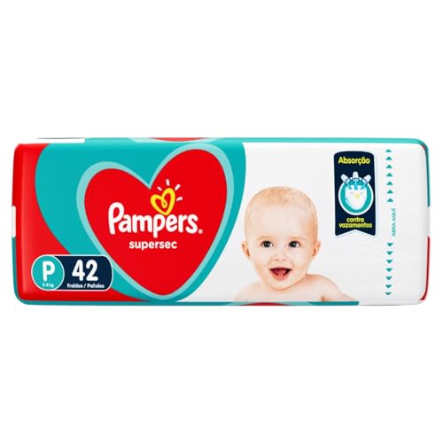Fralda Descartável Infantil Pampers Supersec P Pacote 42 Unidades