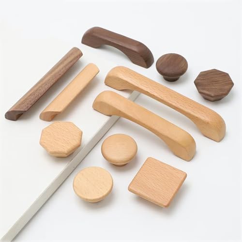 Pomos redondos de madera de 60 mm para renovar tus muebles fácilmente 4