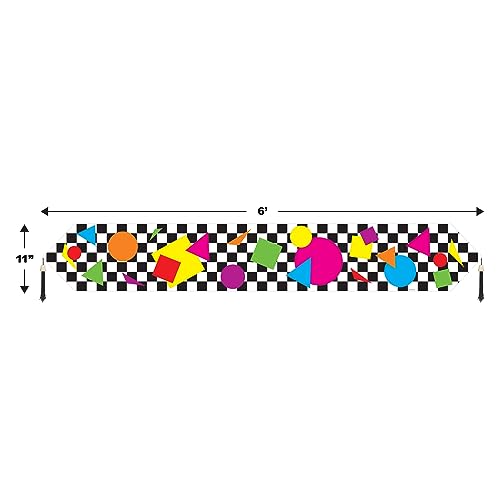 Printed Party Shapes Table Runner Party Accessory (1 Count) (1/Pkg) #TOP1