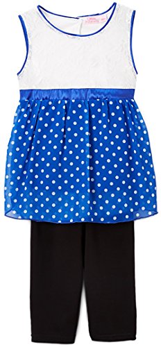 Image of ToBeInStyle Girl's Sleeveless Tank Top & Leggings 2 Piece Outfit Casual Dress Style Set