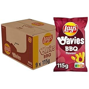 Lay’s Wavies Barbecue Chips, Doos 9 x 115 g