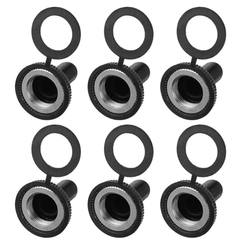 Amosfun Capuchons Noirs pour Interrupteurs à Bascule 20 Pièces 12 MM Housses Étanches pour Protection L'Eau Poussière en Extérieur