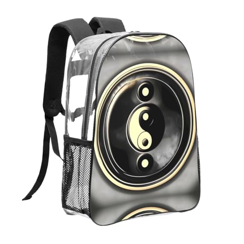Sac à dos transparent noir avec poches pour simplifier vos trajets - 3