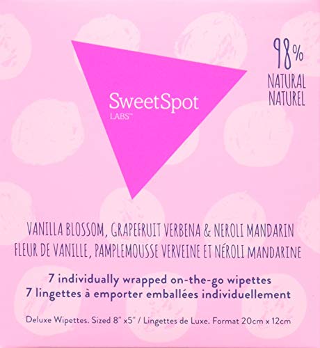 Sweet Spot Labs Individually Wrapped Feminine Wipes, Assorted Scents, 7 Count, (Pack of 2)