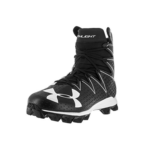 Under Armour Men's Highlight RM Football Cleat Black/White Size 10.5 M US