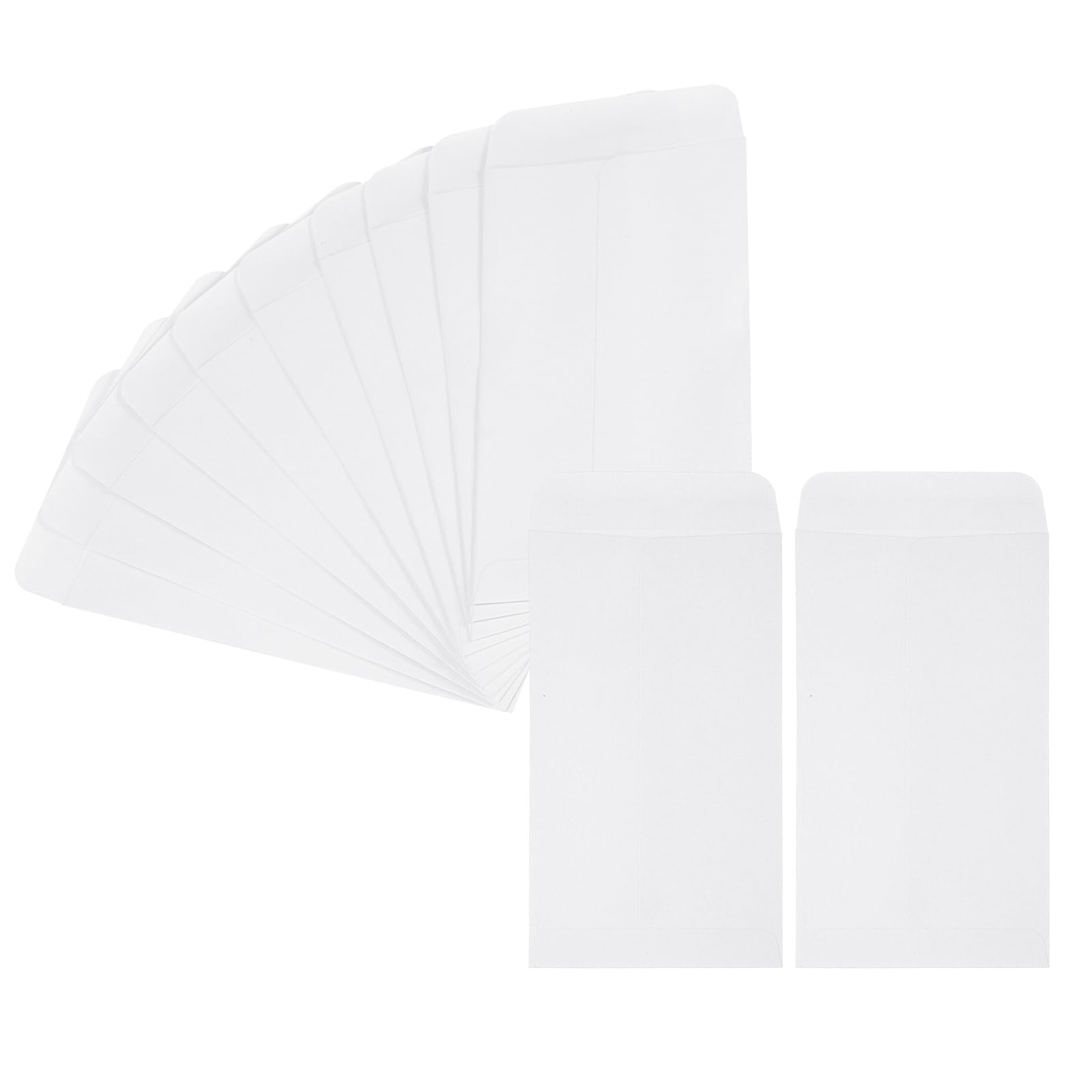 PATIKIL Money Envelope 6.5" x 3.5", 200Pcs Cash Envelopes Money Holder Bags Budgeting Saving Challenge Letter for Gift Coins Checks Tickets Jewelry Passport Card, White — image 1