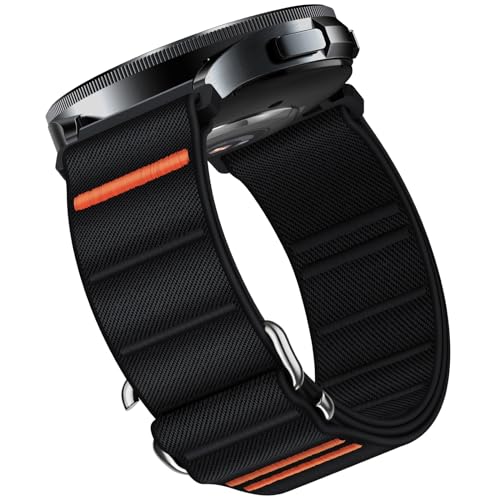 Suitisbest S-Hook Sport Band Compatible with Samsung Galaxy Watch 6 5 4 3 Band, Watch 6 4 Classic, Watch 5 Pro, 20MM & 22MM Stretchy Nylon Loop Strap for Galaxy Active/Active2 and Gear S3