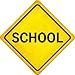 SMART BLONDE School Novelty Metal Crossing Sign CX-434
