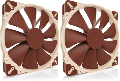 Image of Noctua NF-A20 5V PWM, Premium Quiet Fan with USB Power Adaptor Cable, 4-Pin, 5V Version (200x30mm, Brown) (Pack of 2)