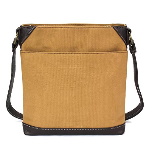 Image of CHALA Canvas Crossbody Women Mid-Size Crossbody Shoulder Purse with Adjustable Strap