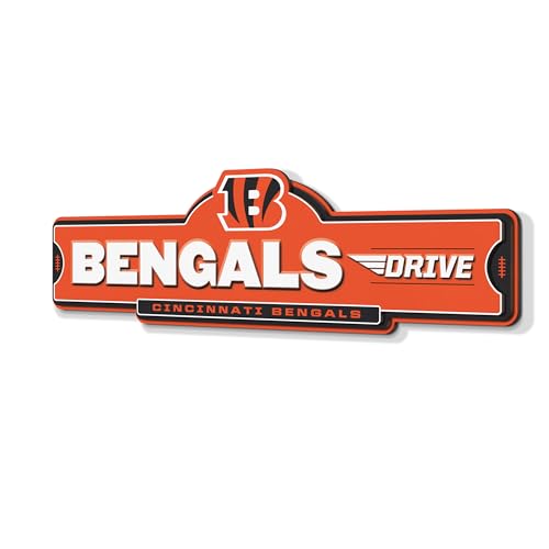 YouTheFan NFL Cincinnati Bengals 3D Street Sign