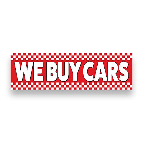 WE Buy Cars Vinyl Banner 10 Feet Wide by 3 Feet Tall