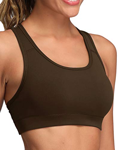 Image of Oalka Women's Racerback Sports Support Workout Running Bras | Oalka Women's Racerback Sports Support Workout Running Bras