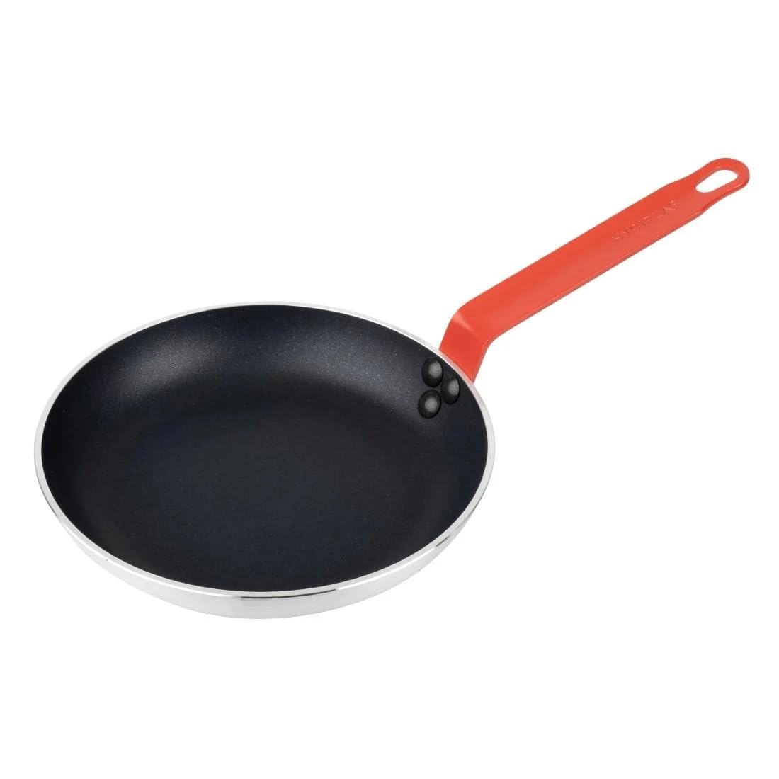 Hygiplas Aluminium Non - Stick Teflon Platinum Plus Frying Pan with Red Handle 24cm