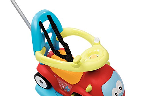 Smoby - Porteur Maestro Balade Rouge - Pour Enfant Dès 6 Mois - Evolutif - Roues Silencieuses - Klaxon - 720302