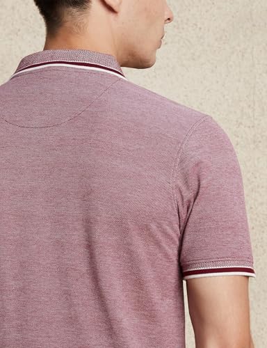 Image of Amazon Brand - Symbol Men's Cotton Rich Textured Polo Tshirts | Collar Plain Tshirts | Half Sleeves - Regular Fit (Available in Plus Sizes)