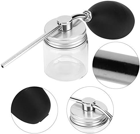 Miniatura 7 de ANGGREK Aplicador de pelo, aplicador de spray de fibras de pelo de botella de vidrio con bomba de goma de alta resistencia