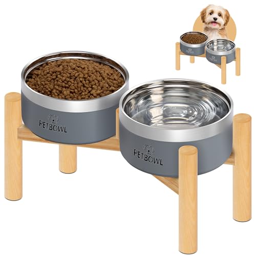 UPSKY Elevated Dog Bowls - 27oz Stainless Steel