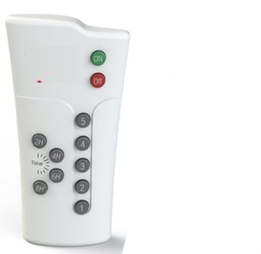 Ceiling Fan Remote Control with ON/OFF Button, 5 Speed Settings, Timer (2H/4H/6H/8H), White-image-35