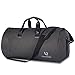 Carry on Garment Bag Large Duffel Bag Suit Travel Bag Weekend Bag Flight Bag with Shoe Pouch for Men Women (Dark Grey)