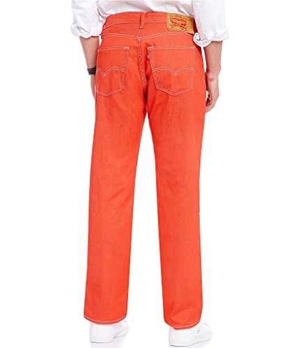 Image of Levi's Men's 501 Original Shrink to Fit Jeans, Valient Poppy-White-STF, 36 32
