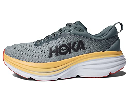 Hoka Bondi 8 Wide, Men's Running Shoes, Goblin Blue Mountain Spring, 46 2/3 EU