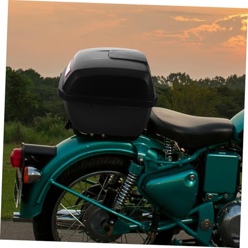 Coffre de rangement arrière moto robuste contre le vol de casque - 6