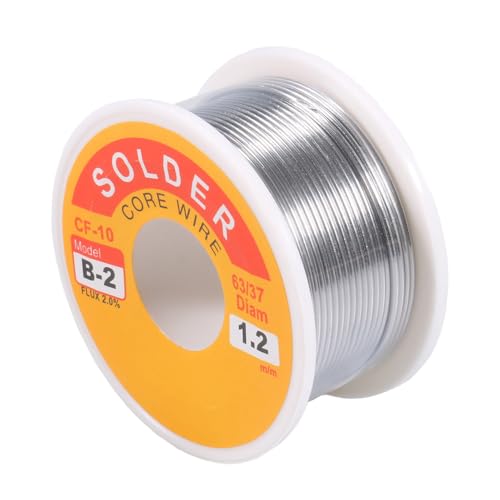 Image of 63 /37 Tin-Lead Rosin Core Solder Wire for Electrical Soldering, Flux Content 2%, 1.2mm, 100g(Net 80g)