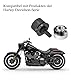 T TAKONE Zubehör für Harley Davidson – 1 Satz Motorrad-Sitzschrauben aus Aluminium mit C-Clips & Rändelschraube für eine sichere Motorrad-Sitzbank-Befestigung (Schwarz)