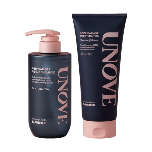 DR.FORHAIR UNOVE Deep Damage Repair Shampoo 16.9fl.oz & Hair Mask...