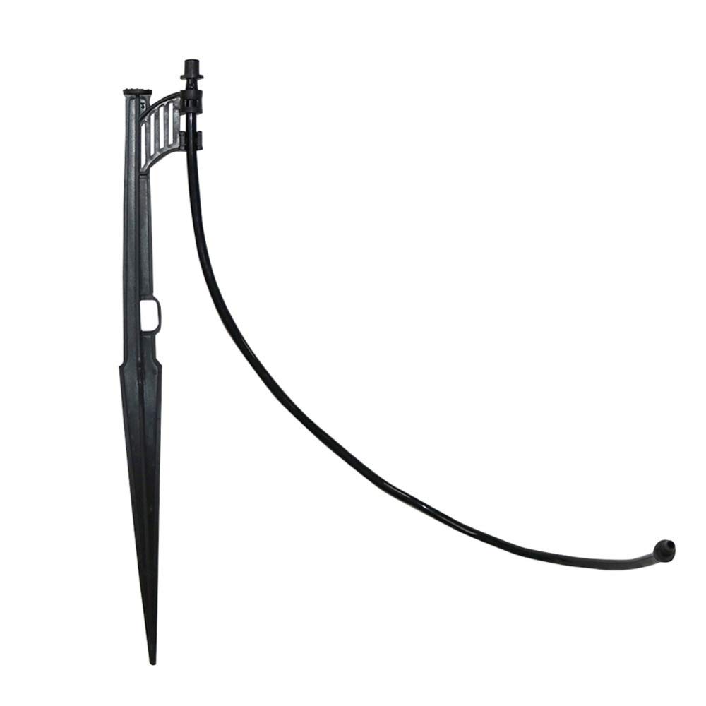 Tubo flessibile da giardino con connessione rapida Mist connettore 'ugello Con supporto asta e 33cm 4/7 Mm Hose Kit Garden di spruzzatore Raccordi a goccia l'acqua di irrigazione comune 20 Set