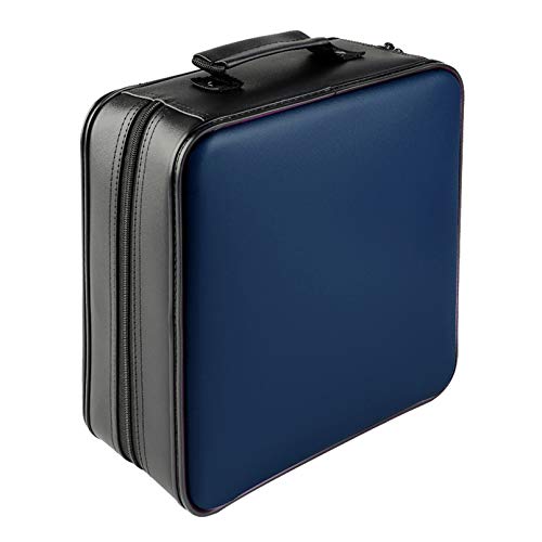 CD Case, DVD Case 320 Capacity DVD Storage CD Wallets DVD Organizer Flexible Plastic Protective DVD Storage (Blue)