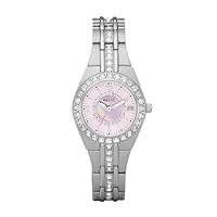 RELIC by Fossil Women's Queen's Court Three-Hand Date Silver Stainless Steel Bracelet Dress Watch (Model: ZR11787)