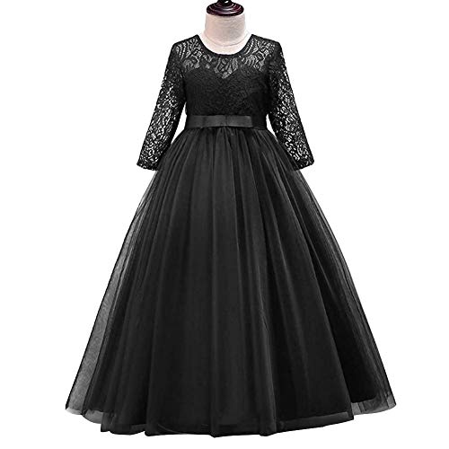 IMEKIS Vestito da Ragazza Fiore Pizzo Tulle Tutu