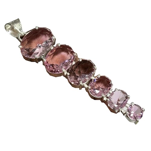 SULTANA GEMS 925 Sterling Silver Pink...