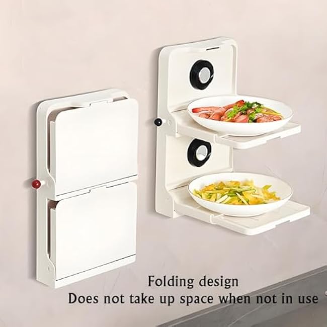 Wall Mounted Food Sorting Tray,Multi Layer Food Tray,Plastic Kitchen Food Prep Trays,for Snack Fruit and Vegea(Black)