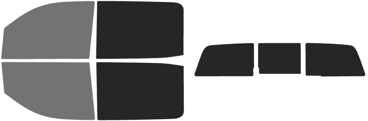 The Tint Effect Precut Window Tint Kit Compatible with Chevrolet Silverado 2500 3500 HD Crew Cab (2015-2019) (Full Truck 45% Front / 15% Rear and 3 piece Slider) Automotive Film
