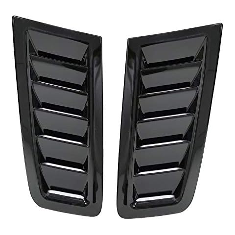 GSRECY For Focus RS ST MK2 style ABS plastic bonnet vents Hood Trim (Gloss Black) Cover