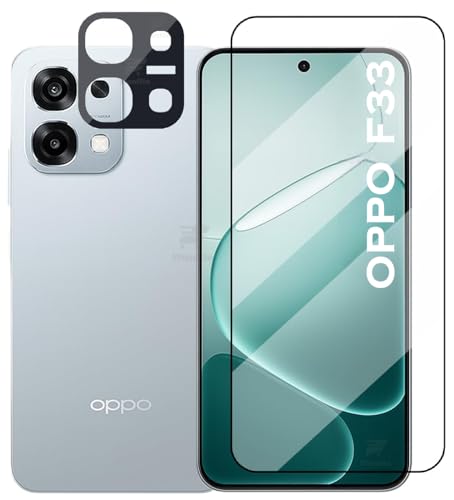 Image of WonRia [1+1 Tempered Glass Compatible with Oppo F33 5G with 3D Camera Lens Protector Ultrasonic FingerPrint Unlock 9H Hardness Screen Glass Protector - (Pack of 2)