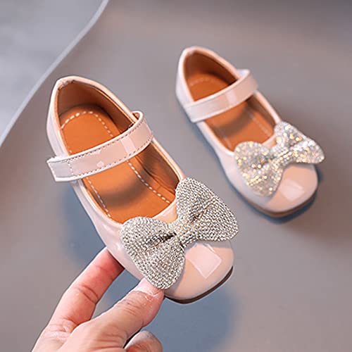 Summer And Autumn Fashion Girls Casual Shoes Bow Rhinestones Flat Bottom Dress Shoes Tall Boot Toddler4