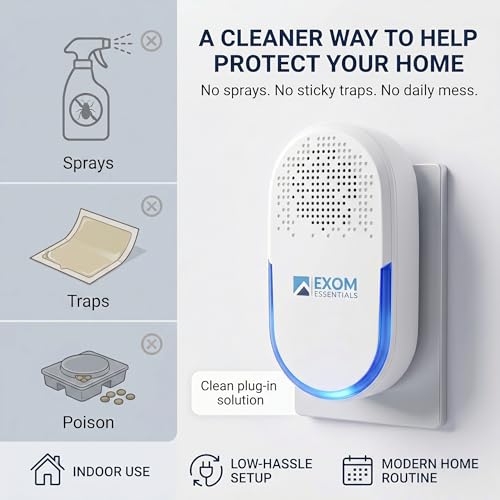 Image of QUA-D30, Pest Repeller Wall Plug-in Most Effective Than Repellents - Get Rid of - Rodents, Squirrels, Mice, Rats, Bats, Roaches, Ants, Spiders, Bed Bugs, Мosquito, Insects (4 Pack)