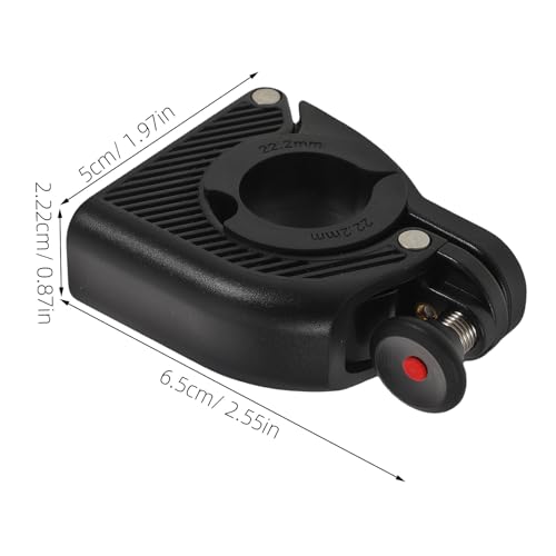 Timbre de bicicleta invisible con bocina potente de aluminio Toddmomy para seguridad vial 5