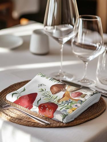 Servilletas de tela set x8 50.5x50.5 cm Mushroom miniatura 5