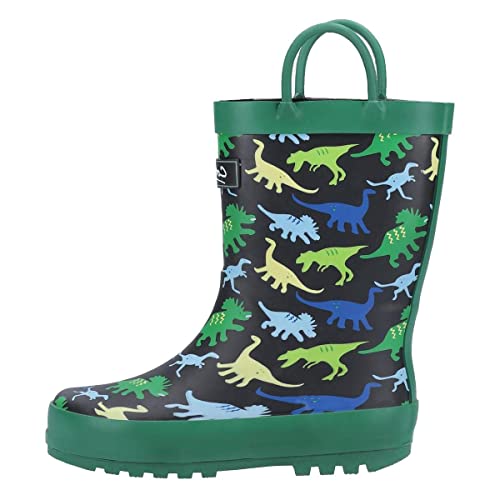 Cotswold Childrens/Kids Sprinkle Galoshes (7 Toddler) (Green/Black/Sky Blue)