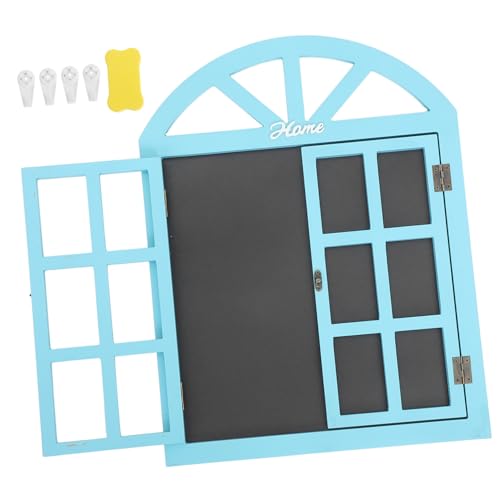 Tableau mural imitation fenêtre en bois pour décoration intérieure