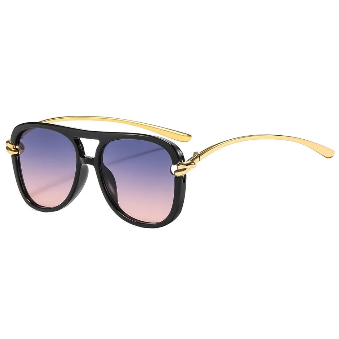 Lunettes de soleil steampunk à double pont légères et anti-éblouissement - 8