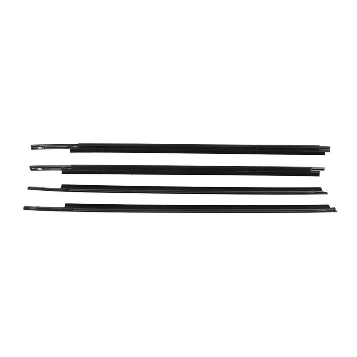 Car Seal Strip 4PCS Car Outer Windows Rubber Weatherstrip Waterproof Pressure Strip Sealing Belt Moulding Trim for Toyota for Sequoia 2008-2020