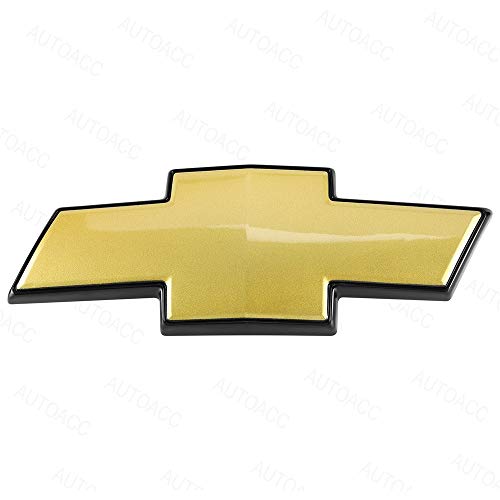 Gold Front Grille Bowtie Emblem for 2007-2013 Chevy Avalanche, 2007-2014 Chevy Suburban
