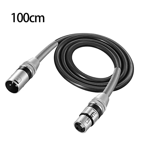 UGPLM Substituição de Cabo de Microfone Balanceado XLR Macho para Fêmea 3 Pinos